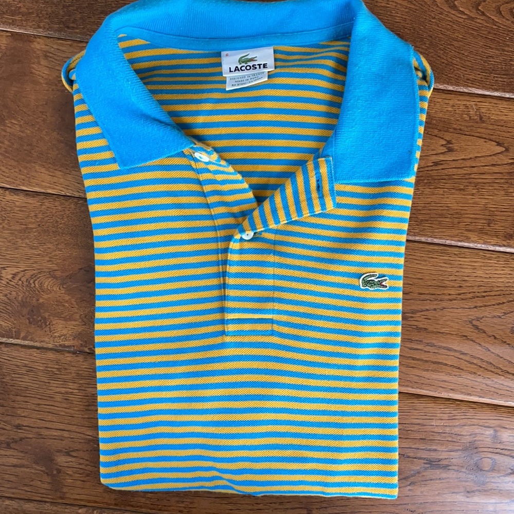 Lacoste striped polo